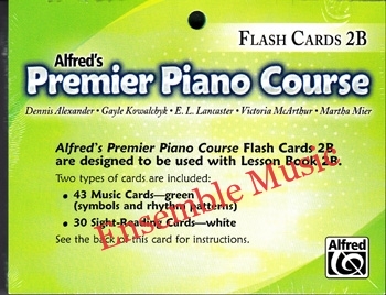 Premier Piano Course: Flash Cards, Level 2B