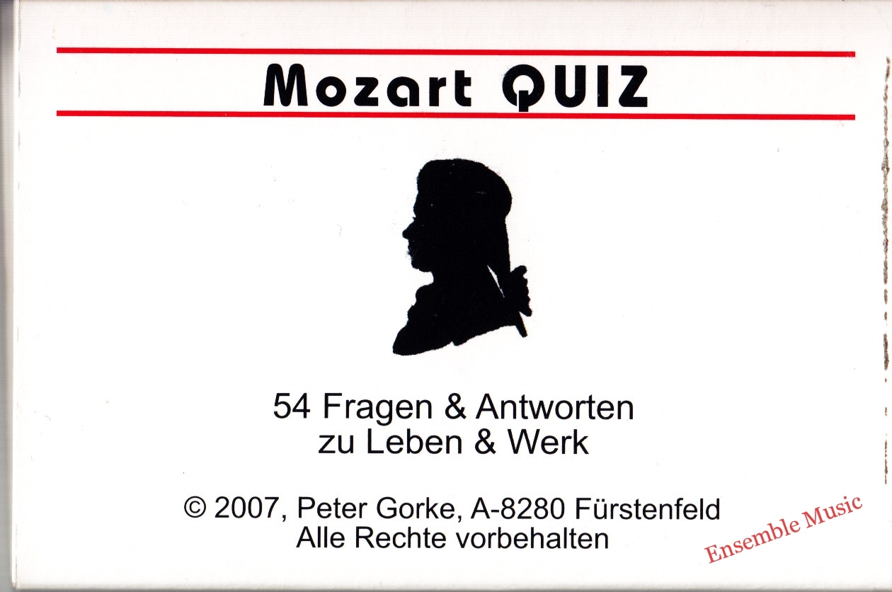 Mozart Quiz (In Deutsch)
