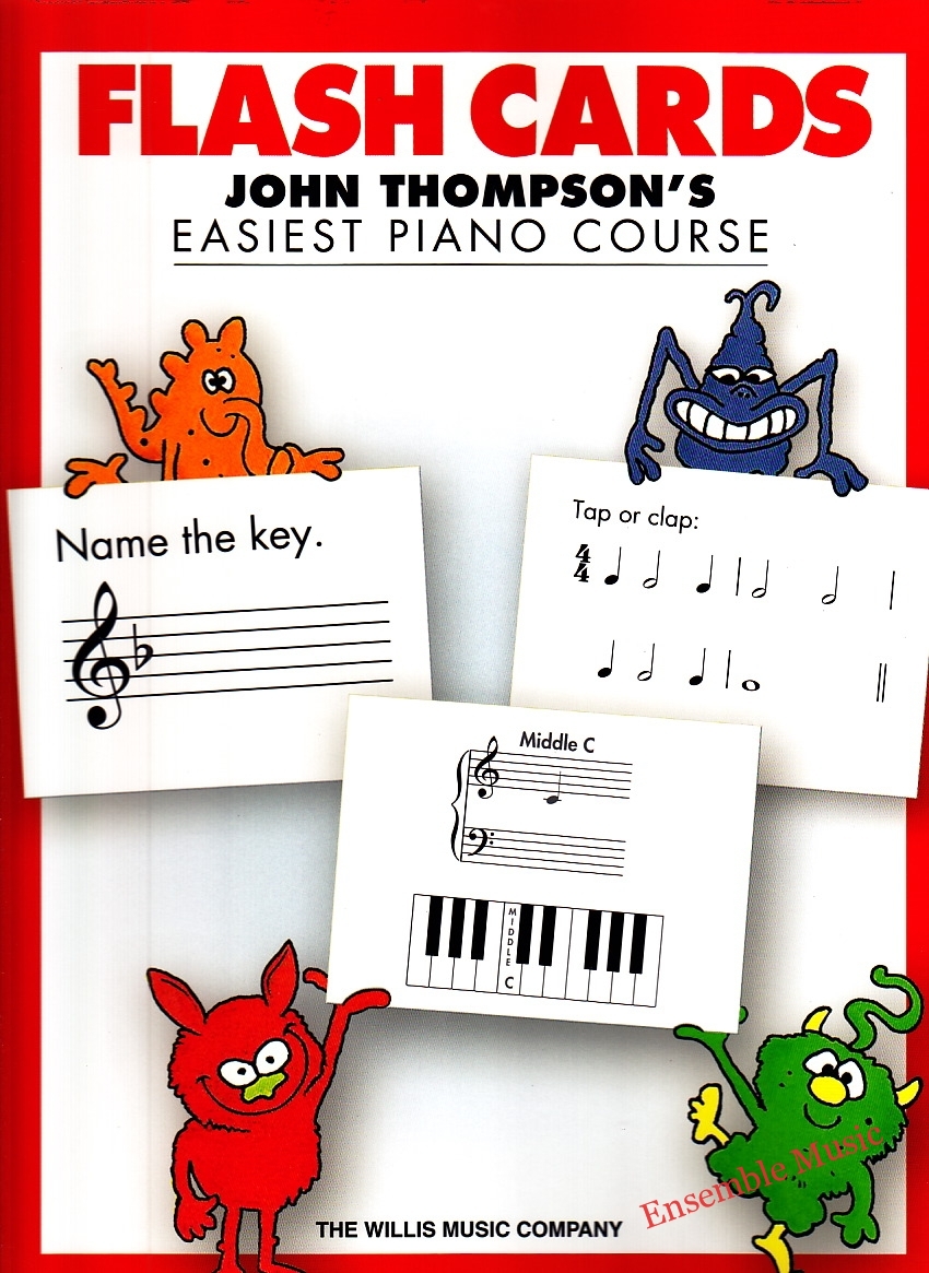 John Thompson's Easiest Piano Course Flash Cards