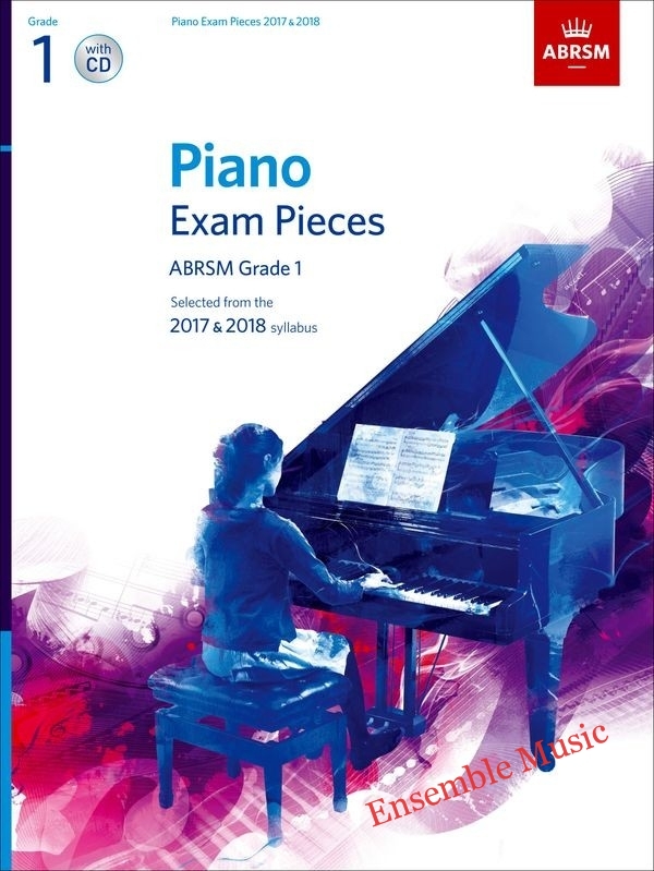 Piano Exam Pieces 2017-18 Gr 1 w CD