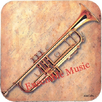 Vinyl Coaster Trumpet Sheet Music
