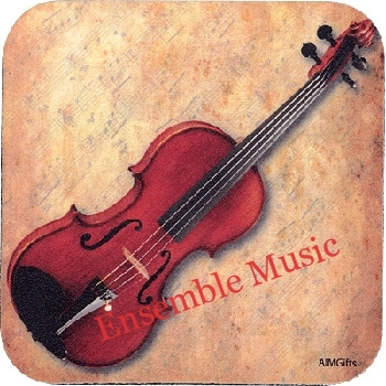 Vinyl Coaster Violin Sheet Music