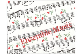 Music Rosebuds Note Card
