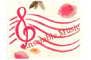 G-Clef w/Petals Music Note Card