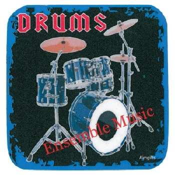 Vinyl Coaster Drum Set