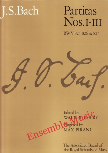 Bach Partitas Nos l-lll BWV 825,826 & 827
