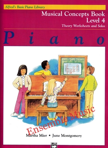 Alfred's Basic Piano Library: Musical Concepts Book Level 4