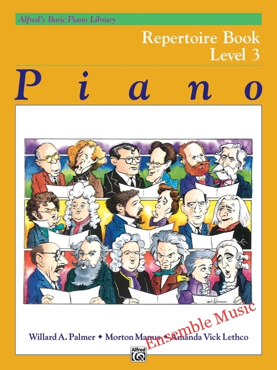 Repertoire Book Level 3 (Alfred's Basic Piano Library)