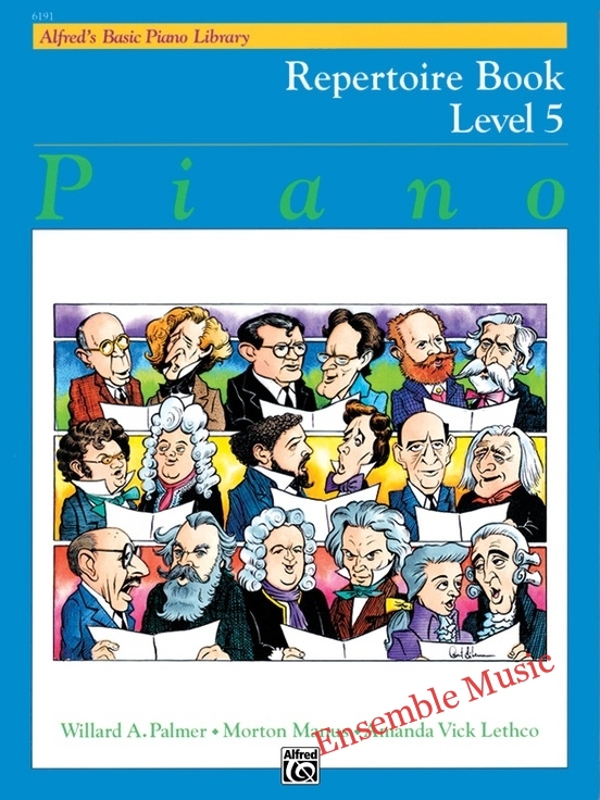 Repertoire Book Level 5 (Alfred's Basic Piano Library)