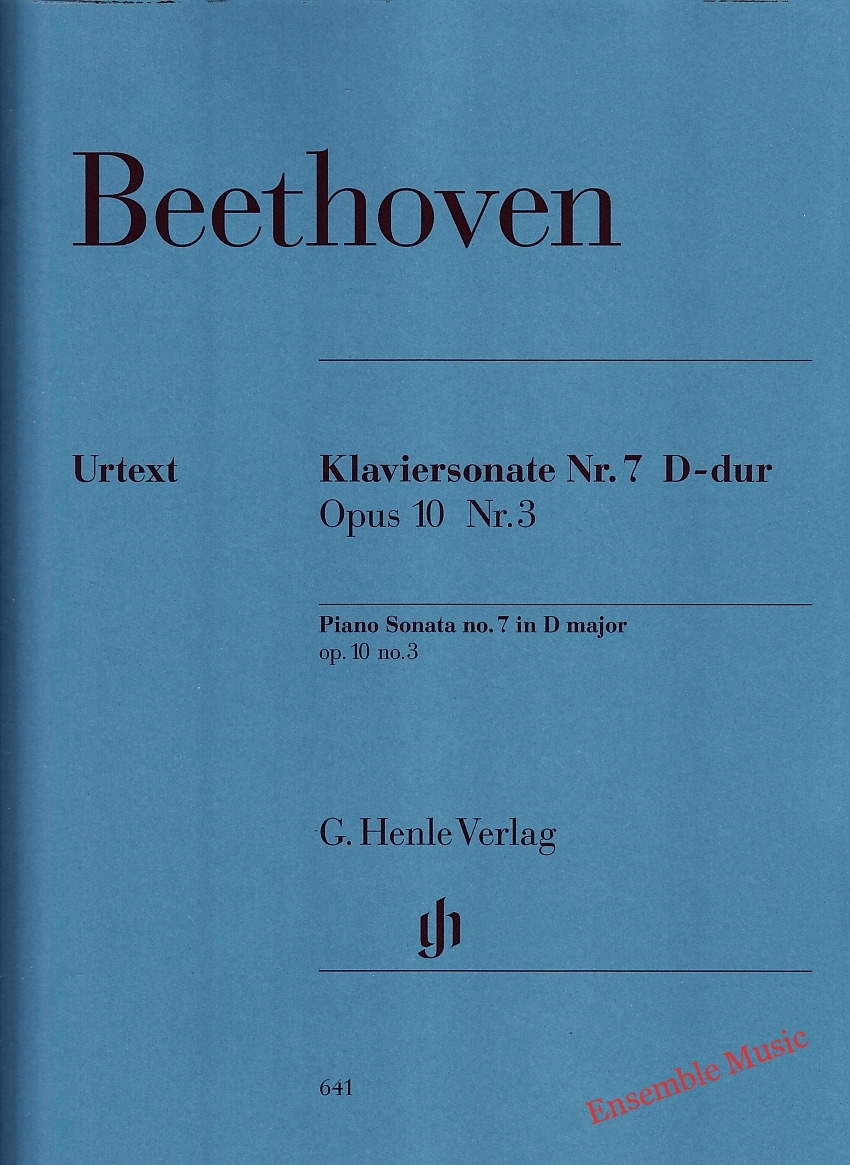 Beethoven Piano Sonata No 7 in D Major Op 10 No 3