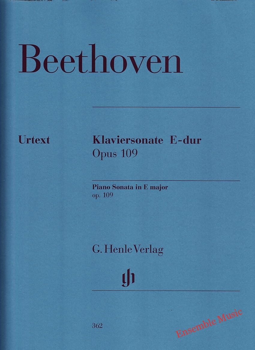Beethoven Piano Sonata in E Major Op. 109