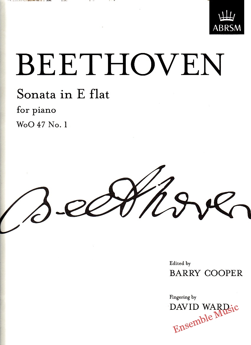ABRSM - Beethoven Sonata in E flat for Piano WoO 47 No 1