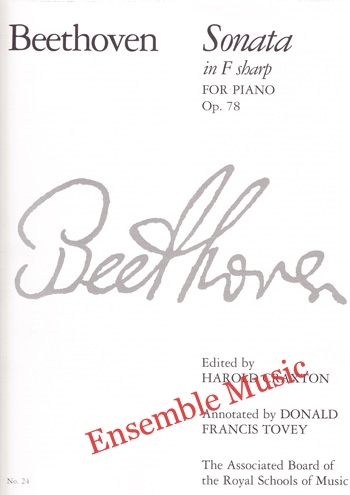ABRSM - Beethoven Sonata in F sharp for Piano Op 78