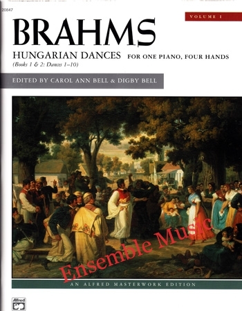 Brahms Hungarian Dances Volume 1 For One Piano, Four Hands
