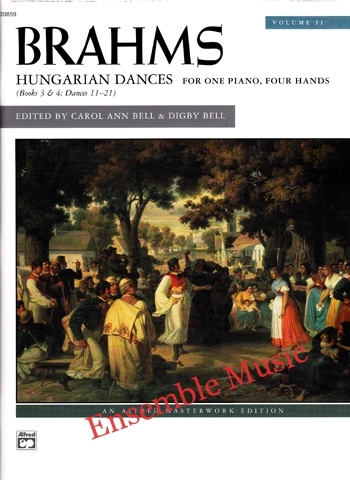 Brahms Hungarian Dances Volume 2 For One Piano, Four Hands
