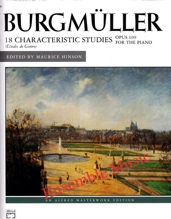 Burgmuller 18 Characteristic Studies Opus 109