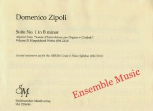 Domenico Zipoli: Suite No. 1 in B minor