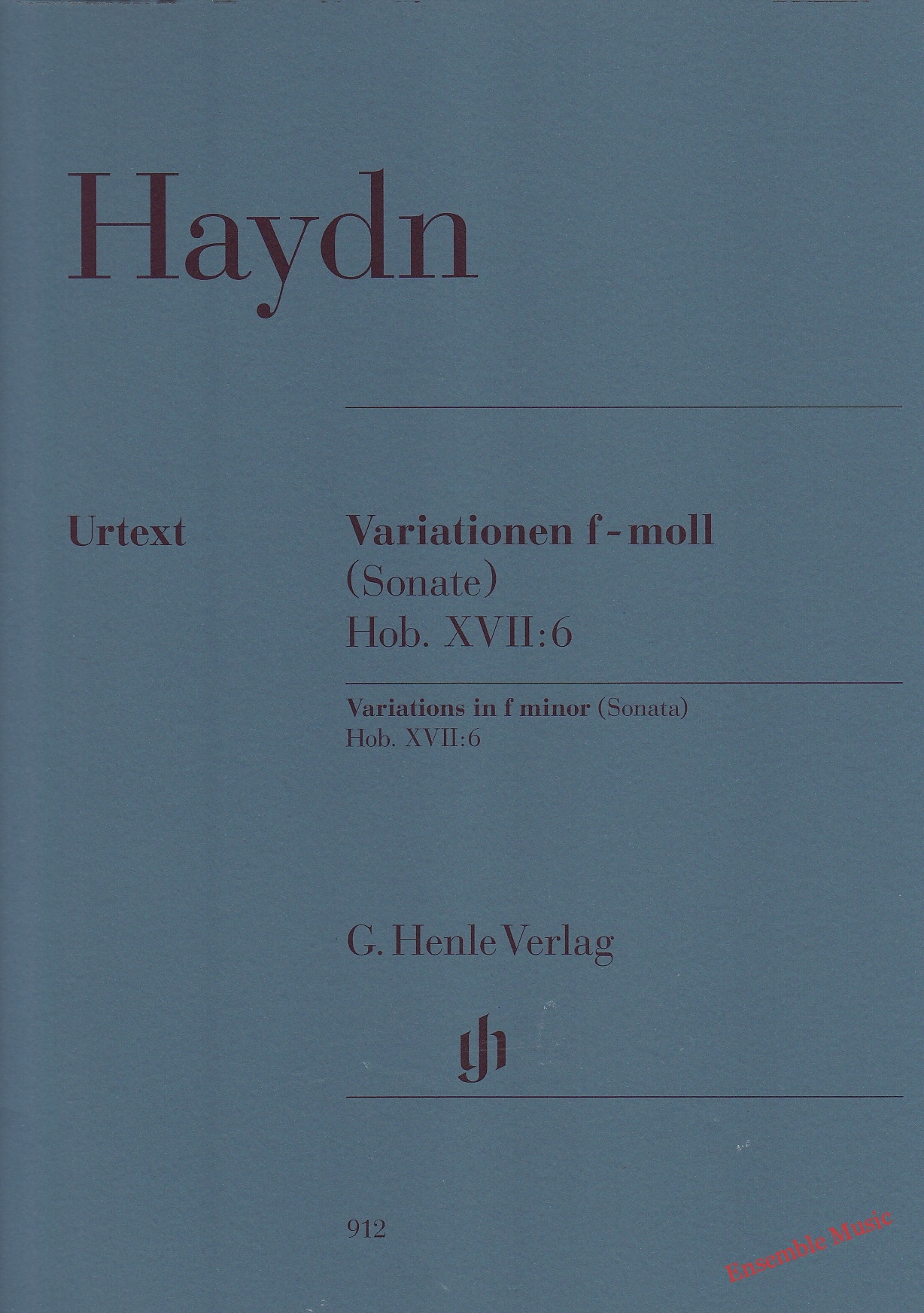 Haydn Variations In F Minor (Sonata) Hob. XVII:6
