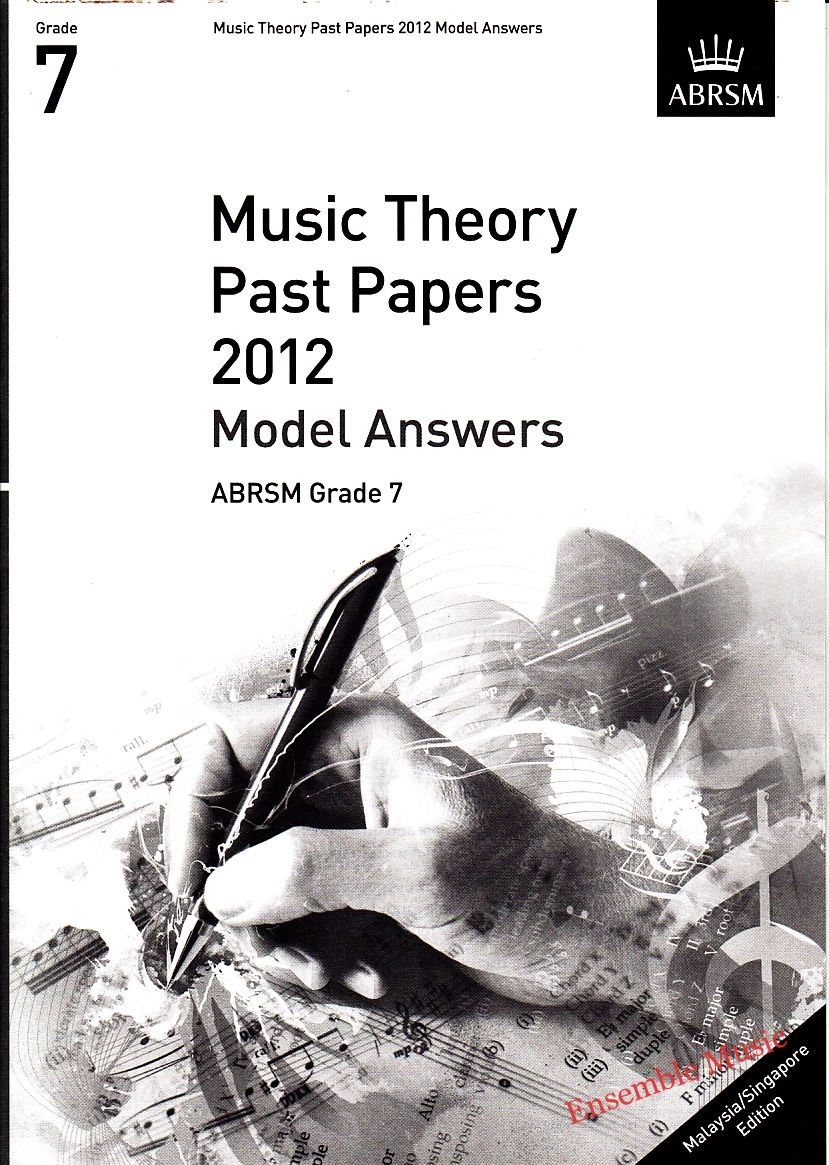Music Theory Past Papers 2012 Grade 7 Model Answers