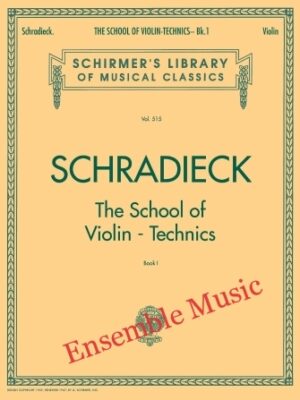 Schradieck Schirmer's Library School of Violin Technics : Book 1