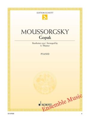 Mussorgsky: Gopak for Piano published by Schott