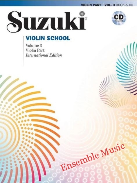 Suzuki Violin School, Volume 3 (Violin Part) with CD