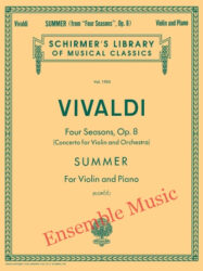 Vivaldi Four Seasons, Op. 8 Summer (For Violin and Piano)