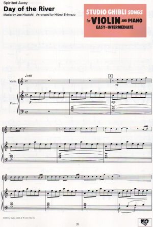 Studio Ghibli Songs for Violin and Piano (Easy-Intermediate) - Image 2